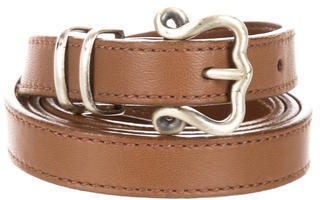 Bottega Veneta Skinny Leather Belt
