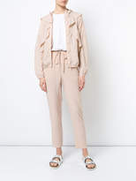 Thumbnail for your product : RED Valentino ruffled lightweight hooded jacket