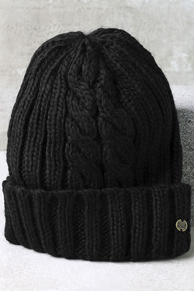 Billabong Icy Sands Black Knit Beanie