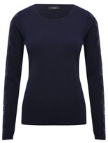 Thumbnail for your product : M&Co Lace sleeve jumper