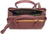 Thumbnail for your product : Alviero Martini Burgundy Saffiano Leather Tote Bag w/ Geo Print Details