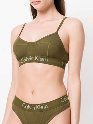 Calvin Klein Jeans logo trim bralette