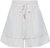 Thumbnail for your product : G. Label Perforated Jersey-paneled Shell Shorts