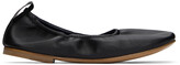 Thumbnail for your product : Lanvin Black Nappa Leather Ballerina Flats