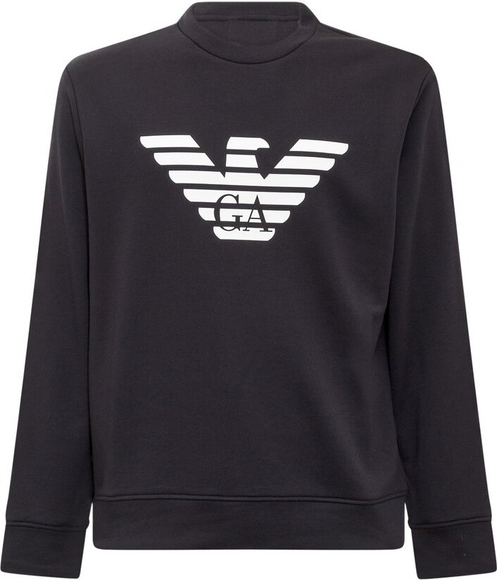Emporio Armani Logo Printed Crewneck Sweatshirt