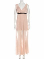 Thumbnail for your product : Alice + Olivia V-Neck Long Dress Pink