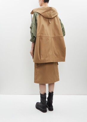 Sacai x Carhartt WIP Duck x Nylon Twill Coat — Beige x Khaki