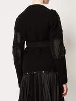 Thumbnail for your product : Sacai belted cardigan
