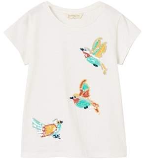MANGO Sequins birds t-shirt