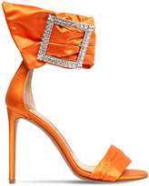 Thumbnail for your product : Alexandre Vauthier 100MM YASMINE EMBELLISHED SATIN SANDALS