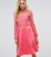 Thumbnail for your product : Y.A.S tall balloon sleeved mini dress in pink