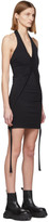 Thumbnail for your product : Rick Owens Black Halter Mini Dress