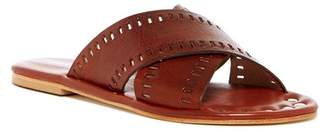 Matt Bernson Sage Crisscross Leather Slide Sandal