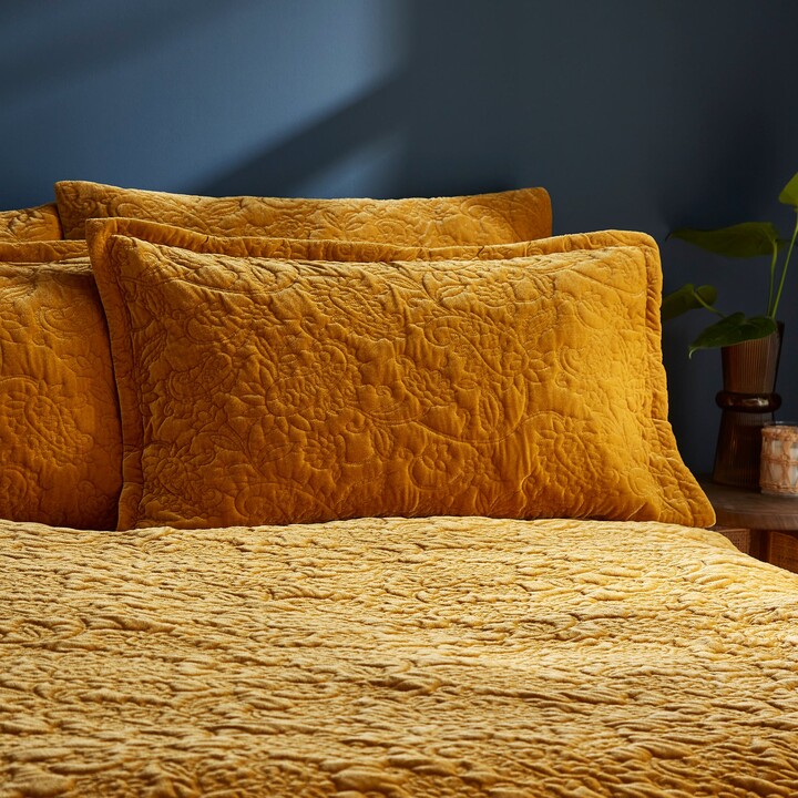 Dunelm Elisa Floral Amber Oxford Pillowcase Amber ShopStyle