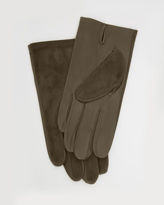 Kate & Confusion - Women's Brown Gloves - Aspen Suede and Leather Gloves - Size One Size, 8 at The Iconic