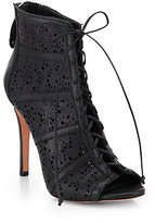 Thumbnail for your product : Alice + Olivia Gale Laser-Cut Leather Ankle Boots