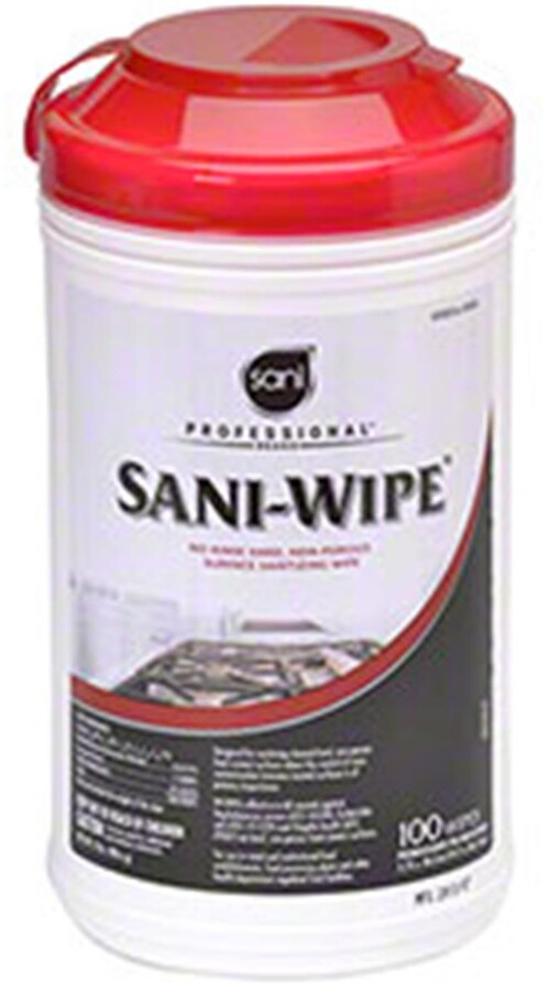 Sani Professional P56784 Table Turners No Rinse Sanitizing Wipes
