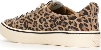 Cariuma OCA low-top leopard print suede sneakers