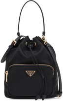 Thumbnail for your product : Prada Black Fabric Bucket Bag
