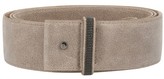 Thumbnail for your product : Brunello Cucinelli Burnished calfskin belt