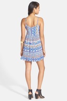 Thumbnail for your product : One Clothing Print Babydoll Dress (Juniors)