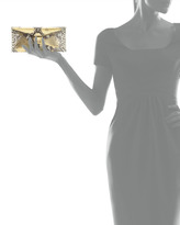 Thumbnail for your product : Kara Ross Prunella Stretch Python Clutch Bag