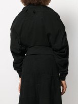 Thumbnail for your product : aganovich Ruched Sleeves Bomber Jacket