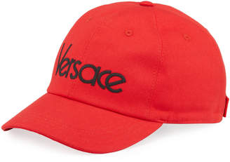 Versace Men's Logo Embroidery Baseball Hat