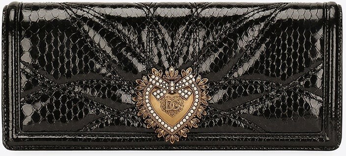 Dolce & Gabbana Devotion Python-Effect Baguette Bag - ShopStyle