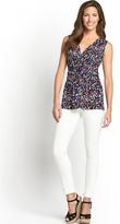 Thumbnail for your product : Savoir Crossover Sleeveless ITY Top