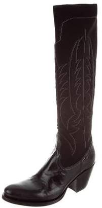 Rocco P. Embroidered Knee-High Boots w/ Tags