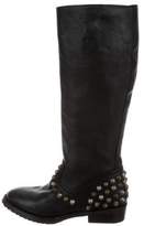 Thumbnail for your product : Ash Studded Knee-High Boots Black Studded Knee-High Boots