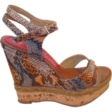 Thumbnail for your product : Paloma Barceló Python print Exotic leathers Sandals