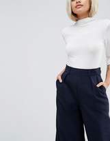 Thumbnail for your product : ASOS Petite PETITE The Wide Leg PANTS with Pleat Detail
