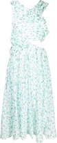 Thumbnail for your product : Merlette New York Floral Print Asymmetric Shoulder Dress