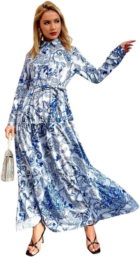 long sleeve summer maxi dress uk