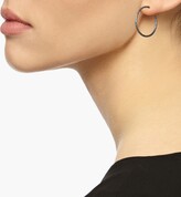 Thumbnail for your product : Myia Bonner Black Faceted Hoop Earrings