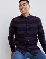 Thumbnail for your product : French Connection Stripe Flannel Shirt-Red