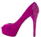 Thumbnail for your product : Brian Atwood Embellished Platform Pumps