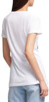 Thumbnail for your product : DKNY Floral Logo Cotton Tee
