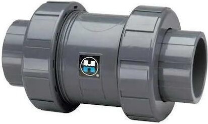 Hayward FLOW CONTROL TC1400T Check Valve, True Union, Ball, 4', PVC/FPM,