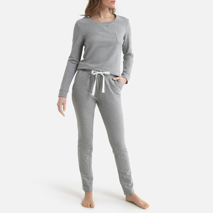 La Redoute Collections Cotton Fleece Pyjamas - ShopStyle