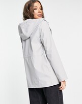 Thumbnail for your product : Brave Soul Saffy hooded rain mac in grey