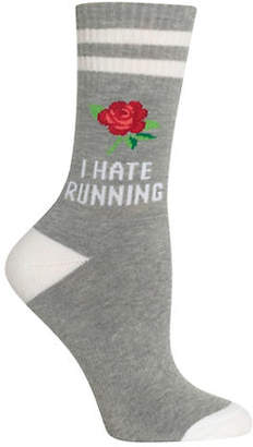 Hot Sox Women's Novelty I Hate Running Socks