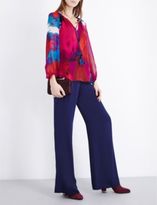 Thumbnail for your product : Diane von Furstenberg Saylor silk-chiffon top