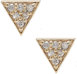 ADORNIA Adornia Diamond Triangle Stud Earrings