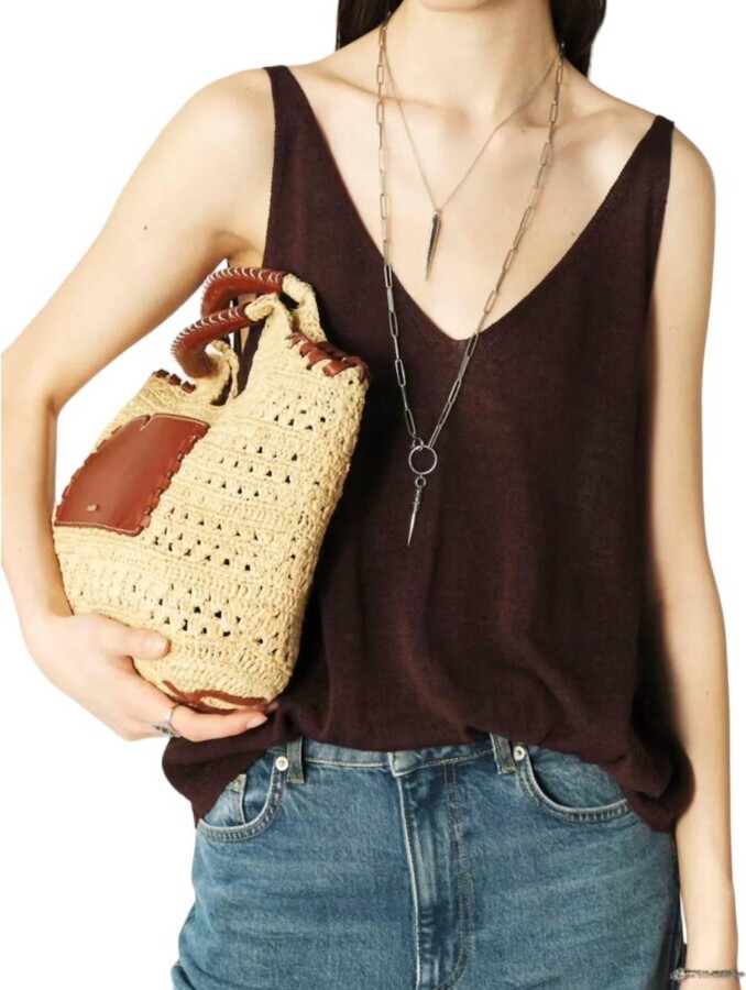 BA&SH Dalil Tank Top In Brown