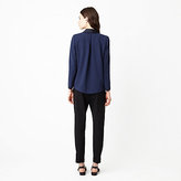 Thumbnail for your product : Band Of Outsiders pleat back blazer w/ satin collar