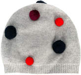 Thumbnail for your product : Il Gufo pompom knitted beanie
