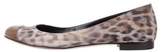 Thumbnail for your product : Fendi Zucca Ballet Flats Olive Zucca Ballet Flats